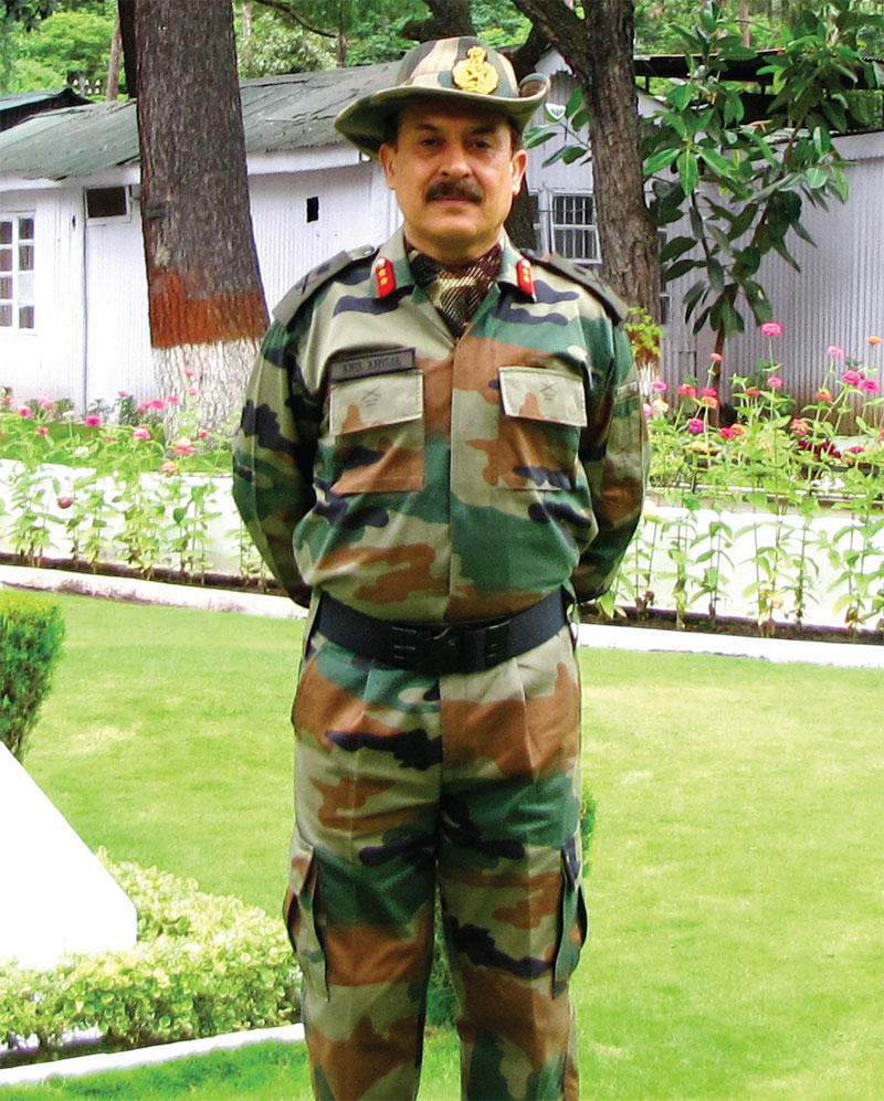 General Officer Commanding, 5 Mountain Division, Major General Anil K. Ahuja, VSM
