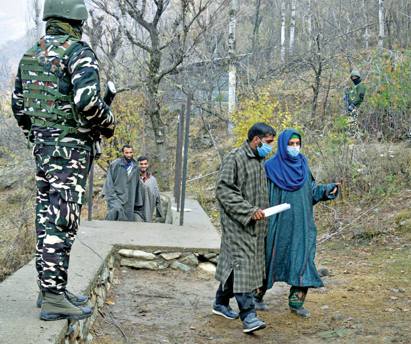 In Kashmir, first ever elections since the abrogation of Articles 370 and 35A in 2019 were held on November 28