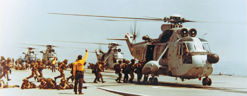 Sea King helicopters