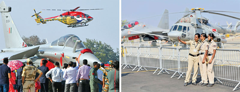 Atmanirbhar Bharat on display at the show with a range of HAL platforms taking to sky