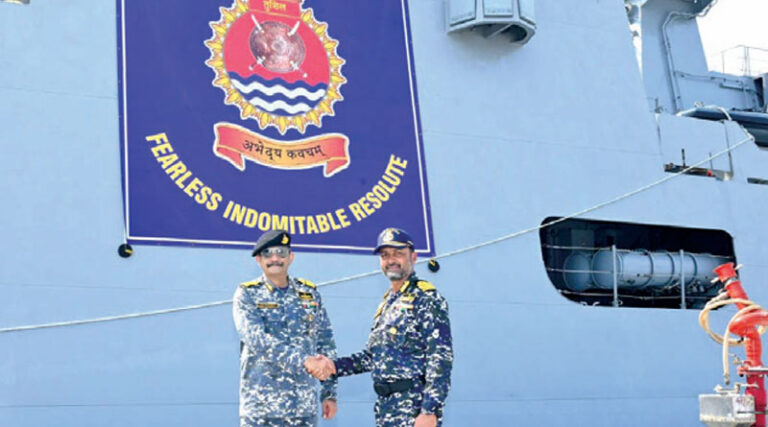 INS Tushil Makes its Maiden Entry in Karwar