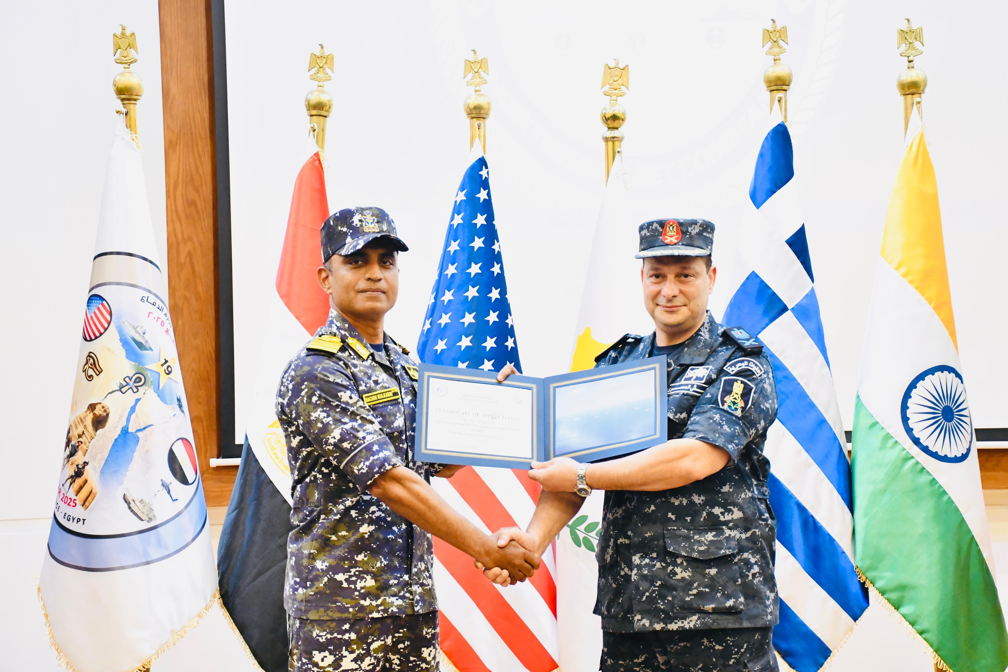 INS Trikand Visits Alexandria, Egypt, Participates in Exercise Bright Star