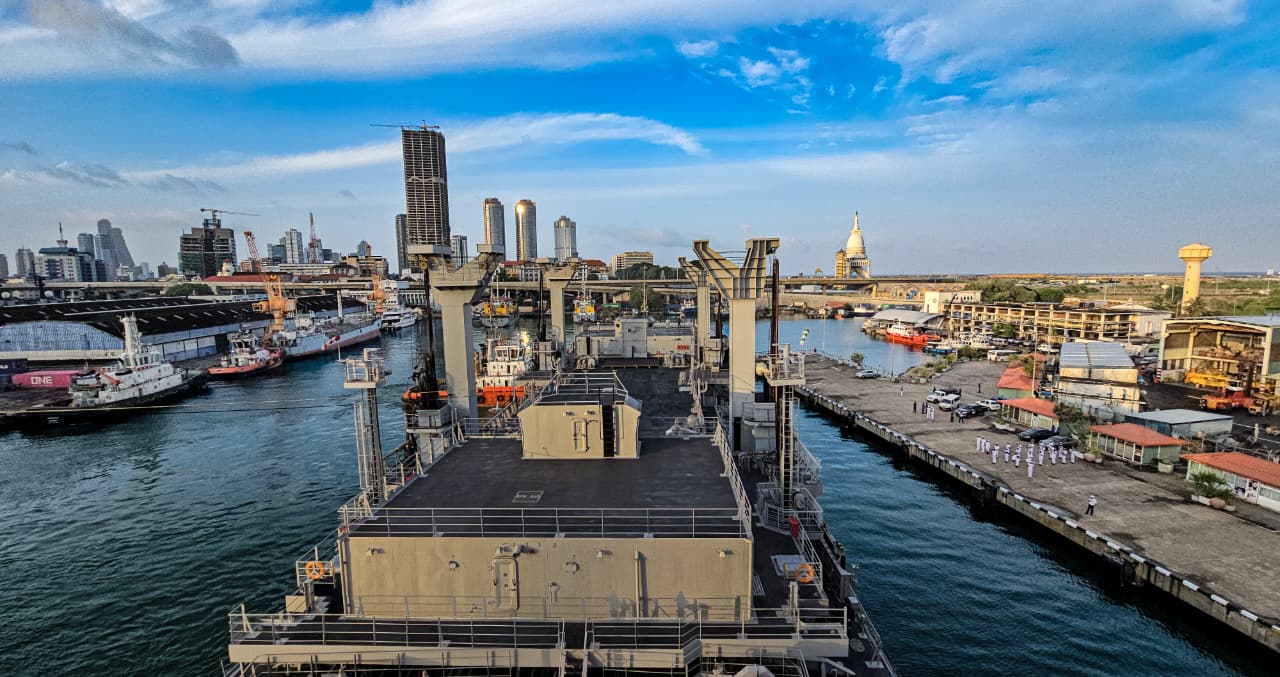 Indian Naval Ships in Sri Lanka for SLINEX-25