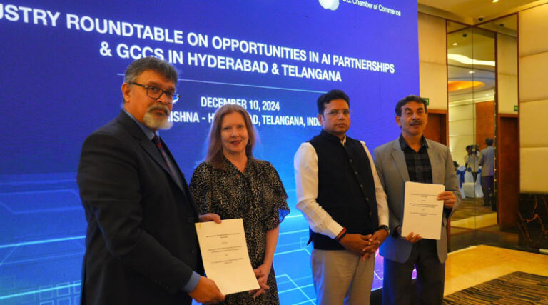 USIBC Signs MOU with Govt of Telangana, Hosts AI and GCC Industry Roundtable