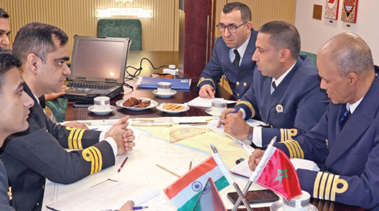 Indian Naval Ship Tushil Makes a Two-Day Pitstop At Casablanca