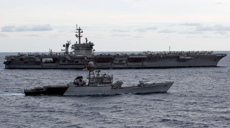 U.S. and Indian navy ships participate in Exercise Malabar 2012