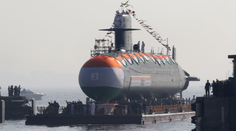 Submarine 'Khanderi' Launched