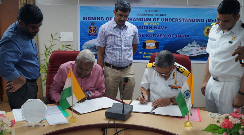 Indian Navy Signs MOU for Offshore Data with Geological Survey of India