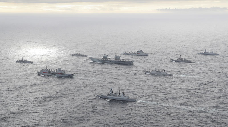 UK Carrier Strike Group Reaches Indian Ocean Region