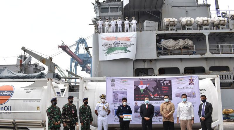 INS Airavat Reaches Jakarta to Deliver Medical Supplies