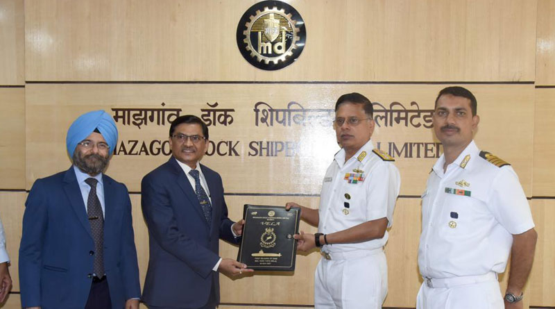 Navy Receives Fourth Scorpene Submarine ‘Vela’ from Mazagon Docks