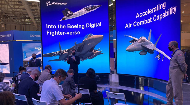 At Dubai Air Show 2021, Thom Breckenridge, Boeing’s Vice President, Bombers and Fighters International Business Development, discussed the T-7 advanced pilot training system with reporters