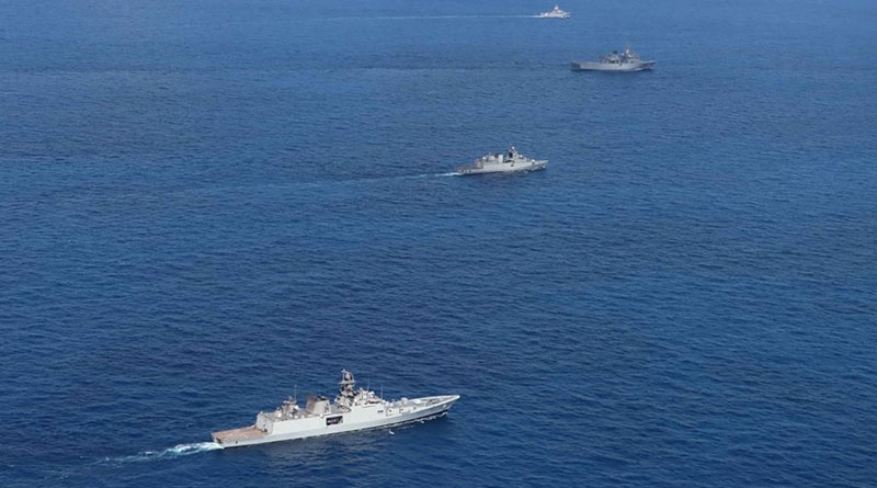Indian Navy and JMSDF Conduct Maritime Partnership Exercise in Bay of Bengal