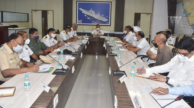 Western Naval Command Conducts Offshore Security Exercise Prasthan