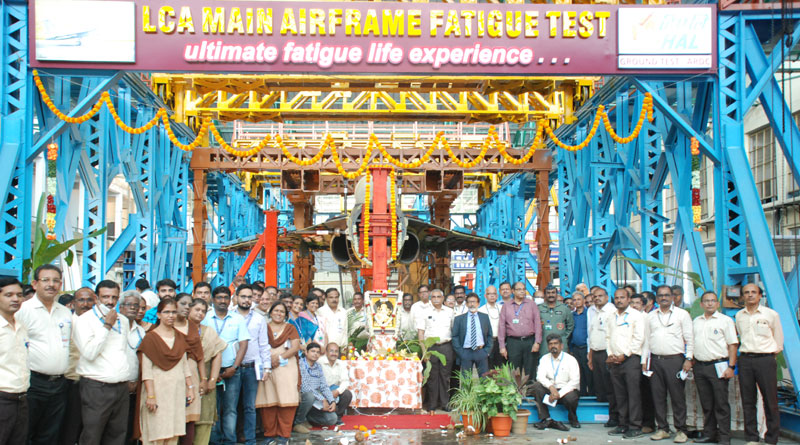 HAL Commences Main Airframe Fatigue Test of LCA Mk1