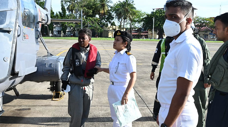 Medical Evacuation of Seychelles Coast Guard Crew from Sea
