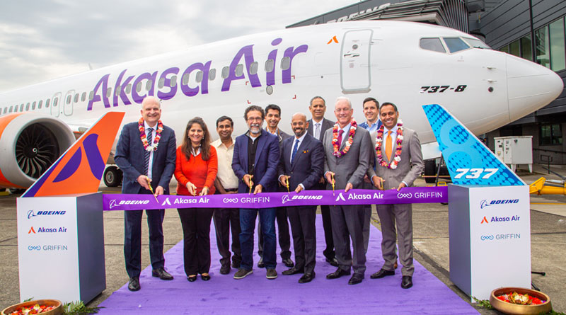 Akasa Air Takes Delivery of the First Of Its Seventy-Two Aircraft from Boeing
