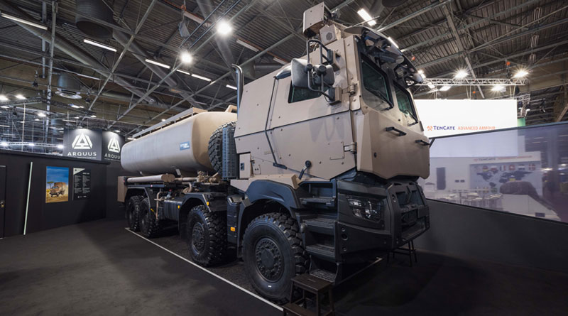 Arquus Brings Together the French Military Truck Team Aaround its Armis 8x8 at Eurosatory