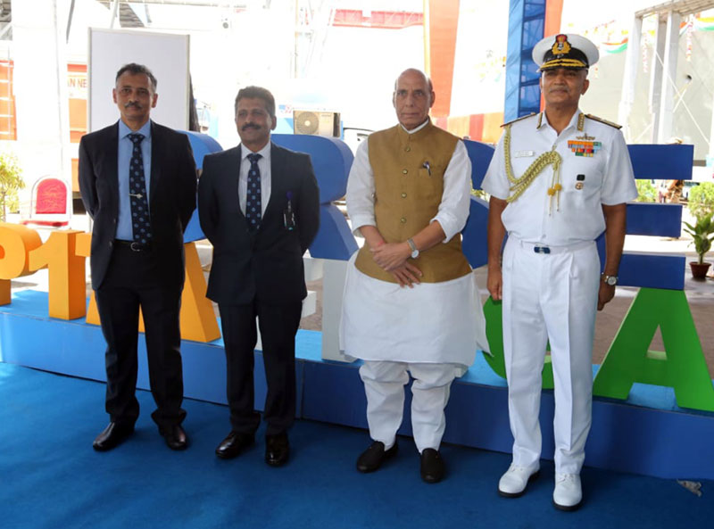 Defence Minister Launches Stealth Frigate Dunagiri
