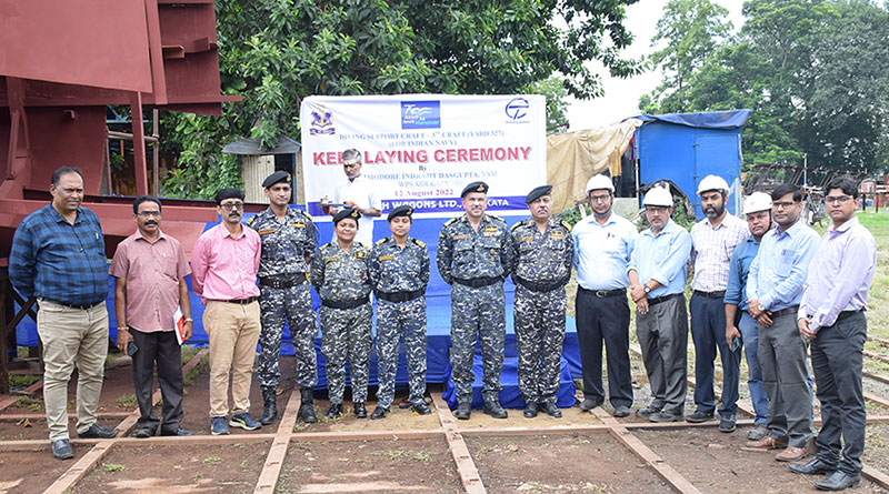Keel Laying of Third Diving Support Craft in Kolkata