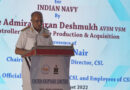 VAdm. Kiran Deshmukh Lays the Keel For First Ship Of ASW SWC Project At CSL, Kochi
