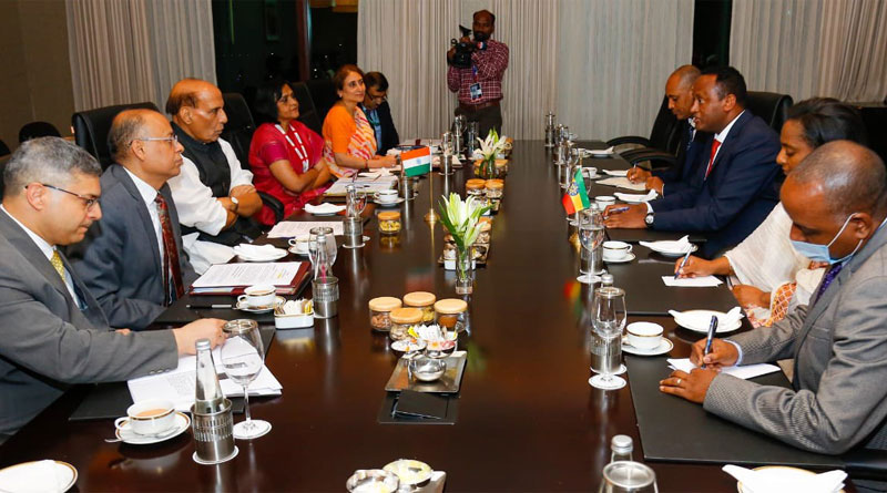 Defence Minister Rajnath Singh Holds Bilateral Meetings with African Counterparts