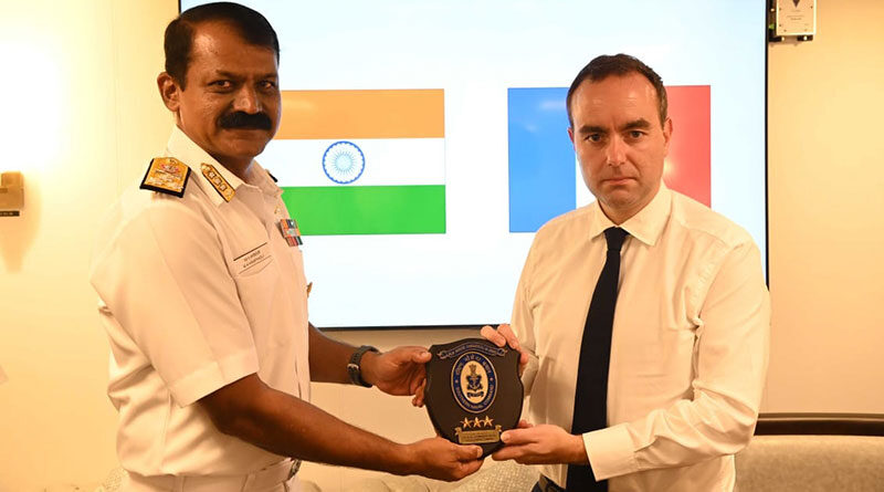 French Minister of the Armed Forces Visits INS Vikrant