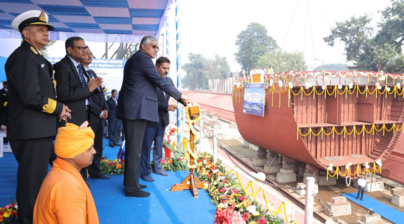 Keel Laying Ceremony for Two Warships of ASW SWC Project Held in Kolkata