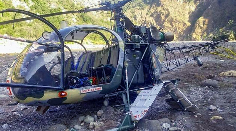 Cheetah Helicopter on a Operational Sortie Crashes