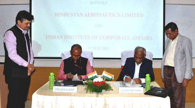 HAL and IICA Sign MoU for Academic and Research Collaboration