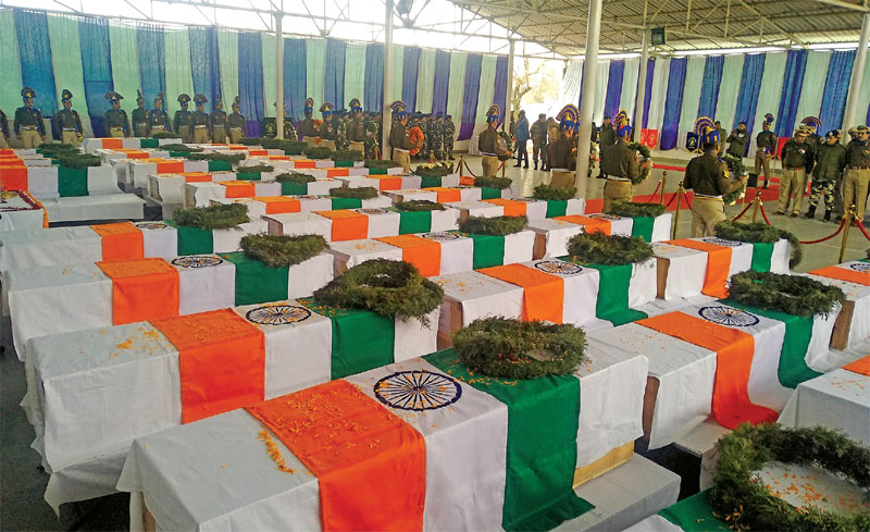 Remains of CRPF personnel killed in Pulwama