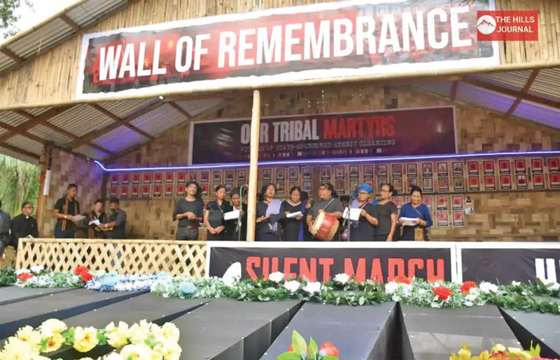Kuki Inpi Manipur, the apex body of Kuki tribes in Manipur holds a wall of remembrance for those slain during this conflict