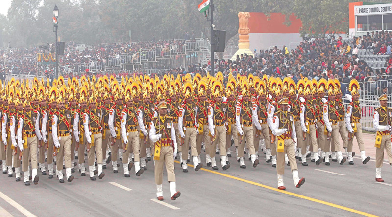 Up RPF personnel at the Republic Day parade