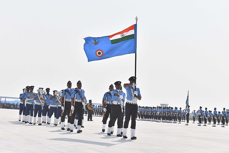 IAF Celebrates its 91st Raising Day Over the Waters of Sangam