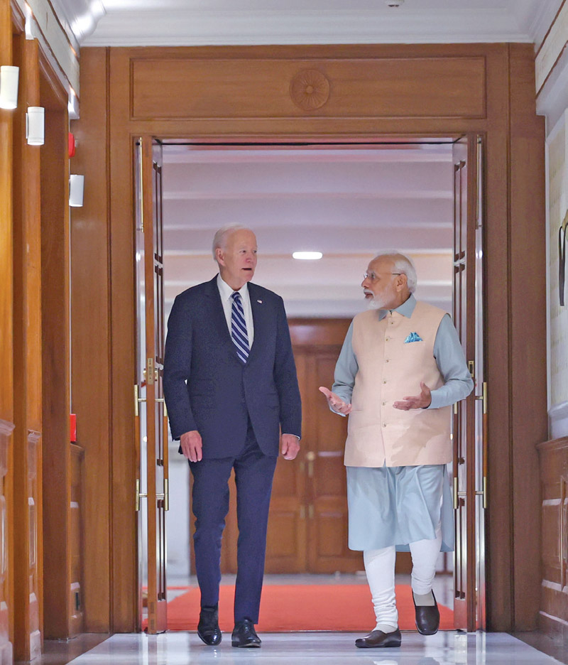 PM Modi with American President Joe Biden at the G20 Summit in New Delhi