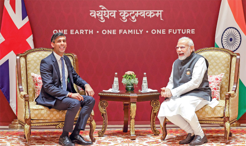 PM Modi with Prime Minister of United Kingdom Rishi Sunak