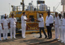 Delivery of Third Missile Cum Ammunition Barge for INS Tunir at Naval Dockyard, Mumbai