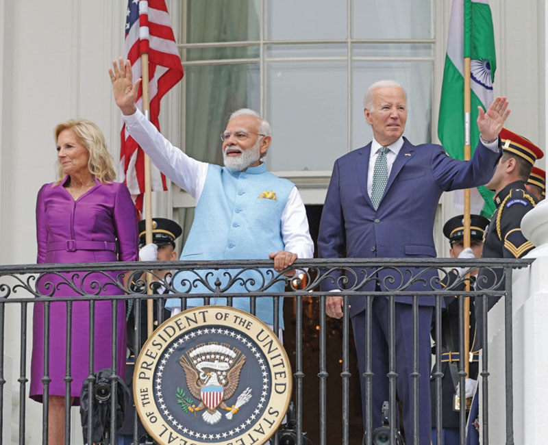 Prime Minister Modi with Biden