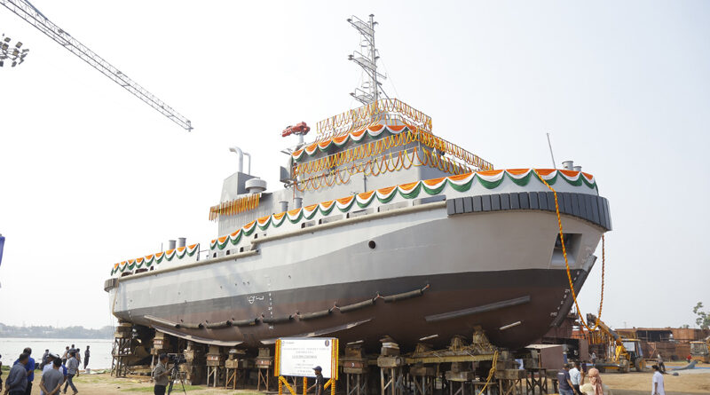 Titagarh Rail Systems Launches Second 25T Bollard Pull Tug for Indian Navy