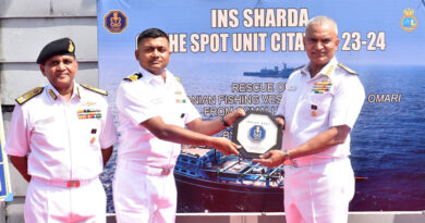 INS Sharda Receives On-the-Spot Unit Citation for Anti-Piracy Operations