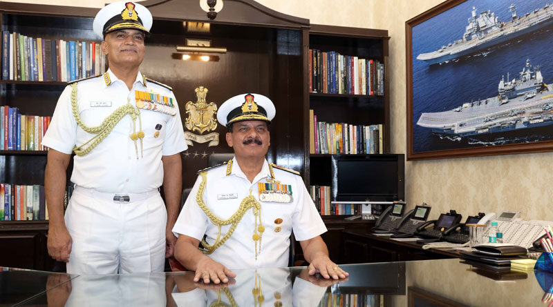 ADMIRAL DINESH K TRIPATHI ASSUMES COMMAND OF THE INDIAN NAVY AS 26th CHIEF OF THE NAVAL STAFF