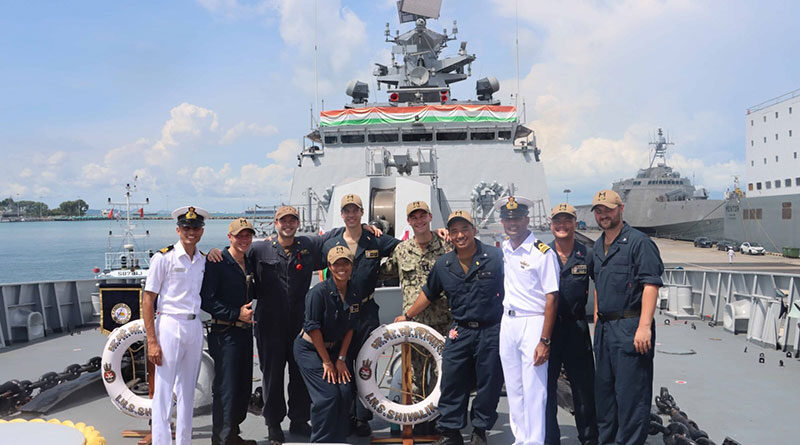 Indian Naval Ship Shivalik Leaves Singapore for Japan to Participate in JIMEX 24