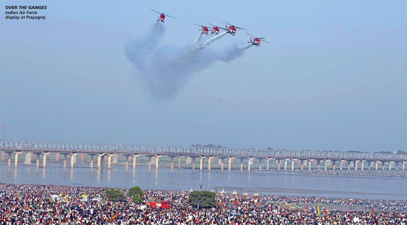 Indian Air Force display at Prayagraj