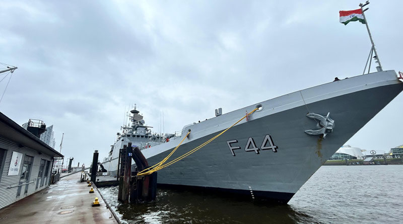 Indian Naval Ship Tabar, a frontline frigate of the Indian Navy, arrived in Hamburg, Germany, on July 17, 2024, for a three-day visit