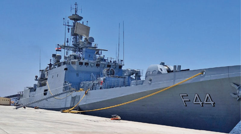 Indian Naval Ship Tabar Visits Alexandria, Egypt as Part of Operational Deployment
