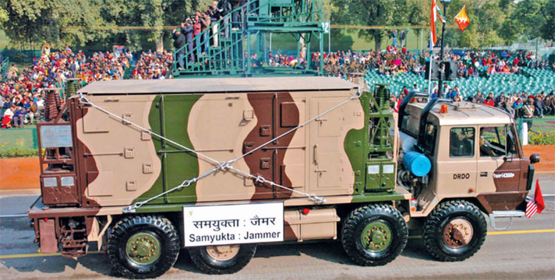 The SAMYUKTA Jammer passing through Rajpath on the Republic Day Parade